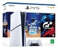 PlayStation 5 Slim com Astro Bot e GT7 Branco