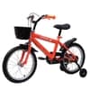 Bicicleta Infantil Aro 16 com Rodinhas Laranja
