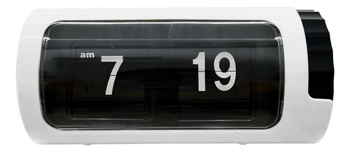 Relógio Mesa Retrô Automático Placa Flip Decorativo Vintage