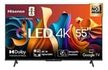 Hisense Smart TV UHD 4K QLED 55" Polegadas 55Q6N Google TV com HDR10+ Dolby Atmos Sports Mode Game Mode Plus e Compatível com Alexa