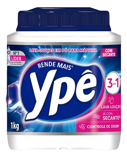 Detergente Lava Louças Em Pó Para Máquina Ypê 1kg