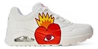 Tênis Feminino Skechers Uno Flaming Heart