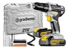 Parafusadeira Furadeira 21V c/ 2 Baterias Maleta