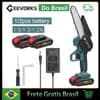 Motosserra Elétrica Portátil 21V 6" Recarregável