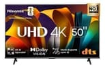 Hisense Smart TV UHD 4K DLED 50" Polegadas 50A6N com HDR10+ Dolby Vision Game Mode Controle por Voz Alexa Built-In AirPlay