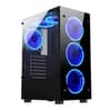 Gabinete Gamer Mid Tower Vidro Temperado Preto