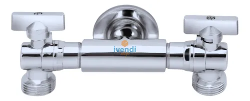 Torneira Multifuncional Duas Saídas Dupla Em Metal Ivendi