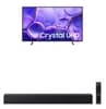 Samsung Smart TV 43" Crystal UHD 4K U8100F + Soundbar HW-B400F Combo