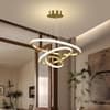 Lustre de Teto LED 60W com 3 Arcos Moderno