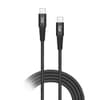 Cabo USB-C para USB-C 2m 3A Nylon Preto