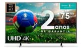 Smart TV 75” Hisense Ultra HD 4K QLED Q6N com Wi-Fi, Bluetooth, USB e HDMI – 75A51HUA