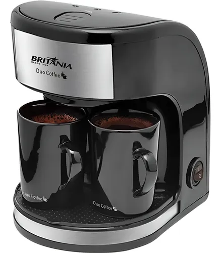 Cafeteira Duo Coffee 450w 2 Bicos Britânia Cor Preto