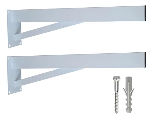 Suporte Super Reforçado De Parafusar 60cm - Kit Com 2 Unidades